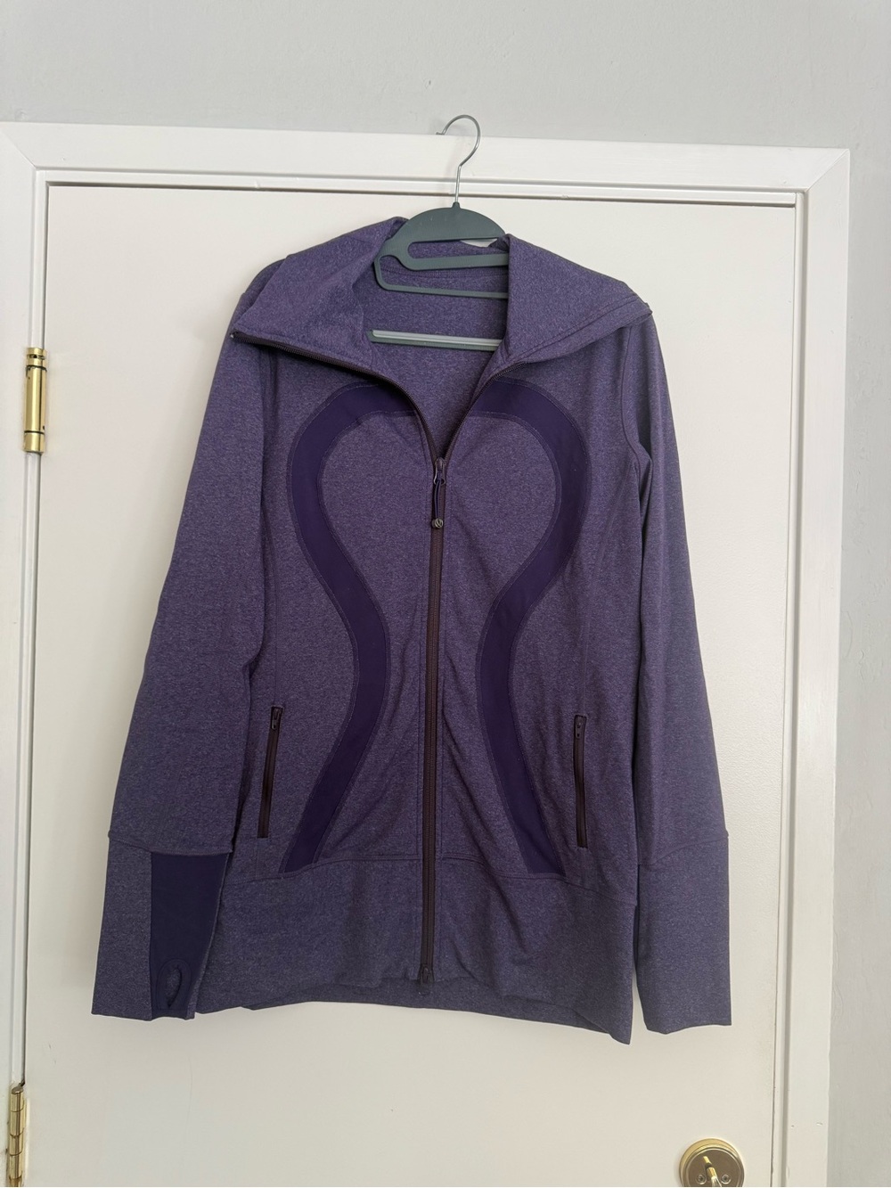 lululemon athletica Deep Heather Purple Full-Zip Bomber Hoodie